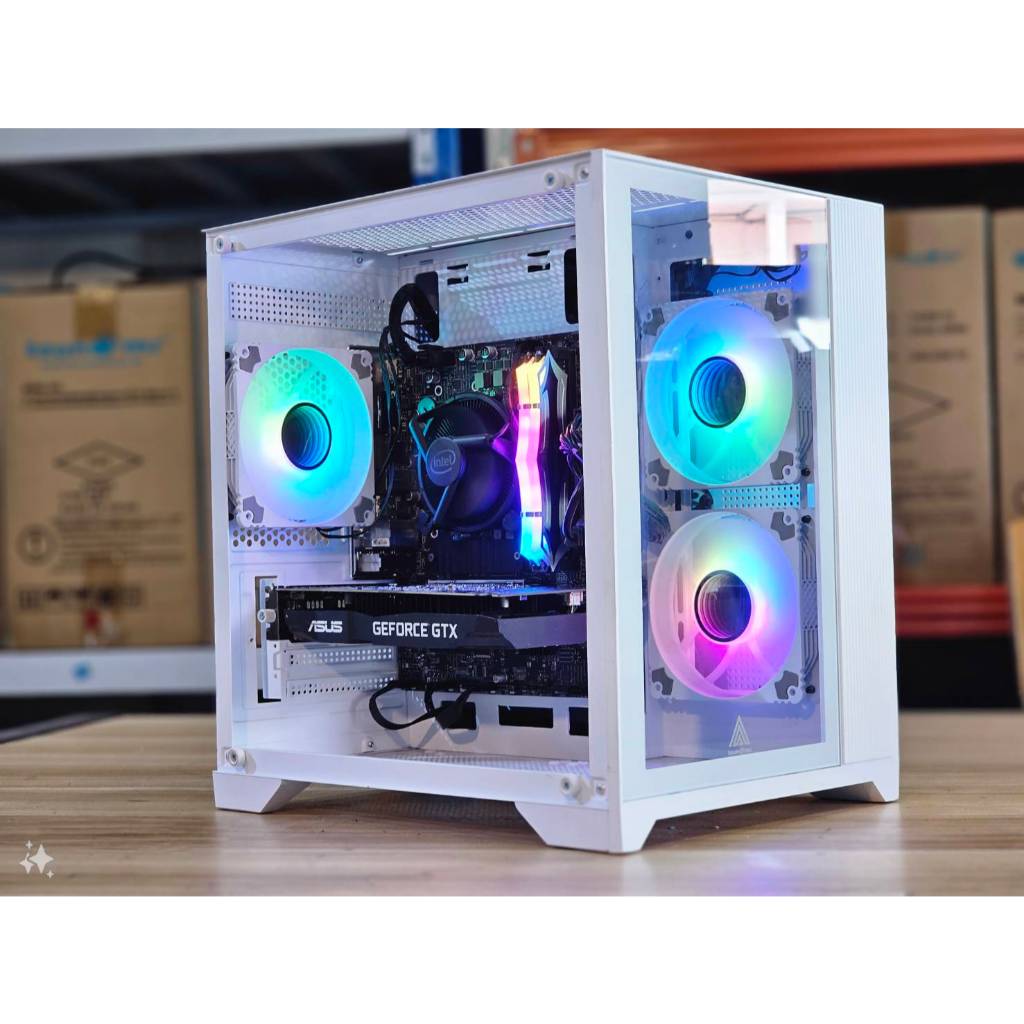 คอมพิวเตอร์ เล่นเกม  Core Ryzen5 2600 Ram 8-16 gb Ssd 240 GTX 1650 เล่น GTA V FiveM pubg freefire valolant
