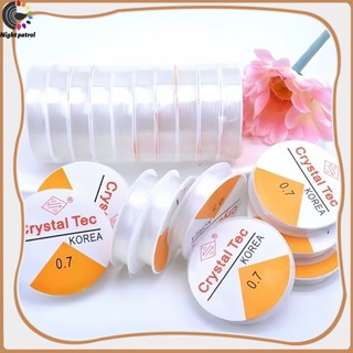 ด้ายยืดหยุ่น ลูกปัดคริสตัลใส สําหรับทําสร้อยข้อมือ DIY  0.4-…