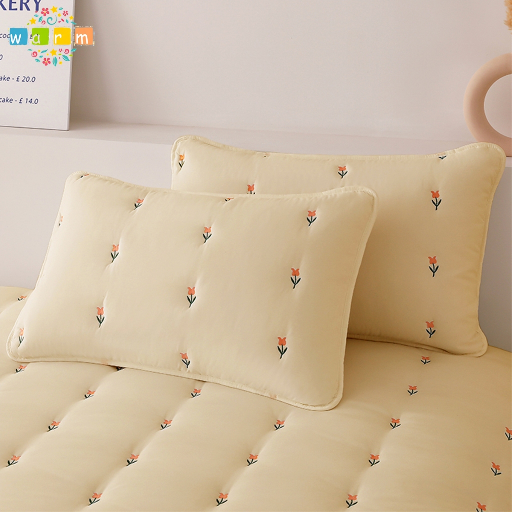 ปลอกหมอน ปลอกหมอนกันไรฝุ่น ผ้าโพลีเอสเตอร์ การเย็บปักถักร้อย 19 x 29 นิ้ว ( 48 x 74cm)