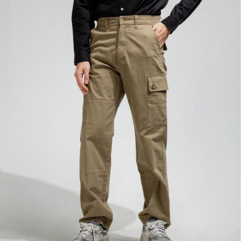 era-won กางเกงขายาว รุ่น Cargo สี CEREAL