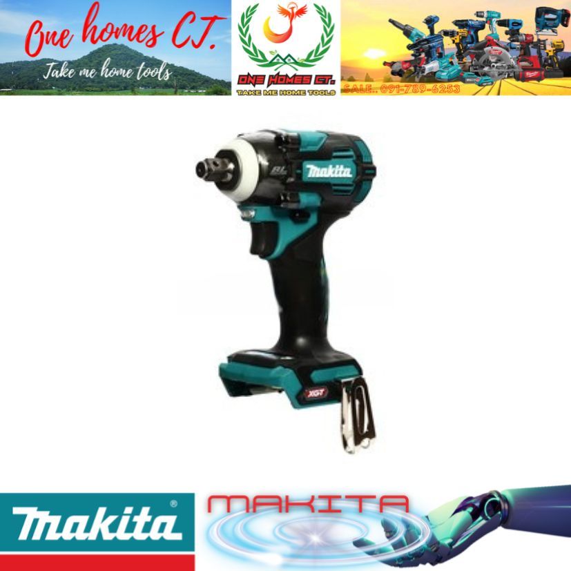 MAKITA รุ่น TW004GZ  เครื่องขันบล๊อกไร้สาย 40 โวลต์ 1/2 นิ้ว ไม่รวมแบตเตอรี่และแท่นชาร์จ (สินค้ามีคุ