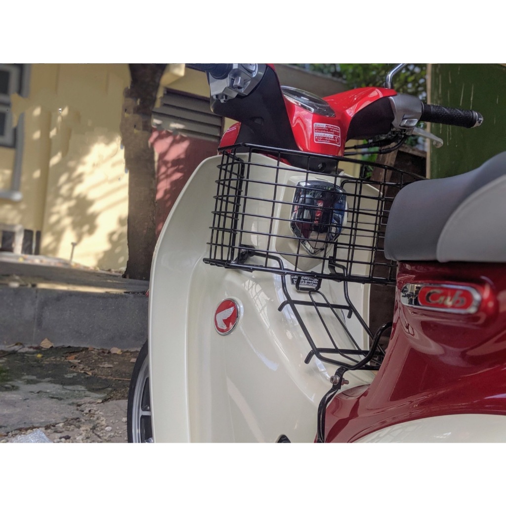 ชุดกันลาย+ตะกร้า สีดำ Honda C125