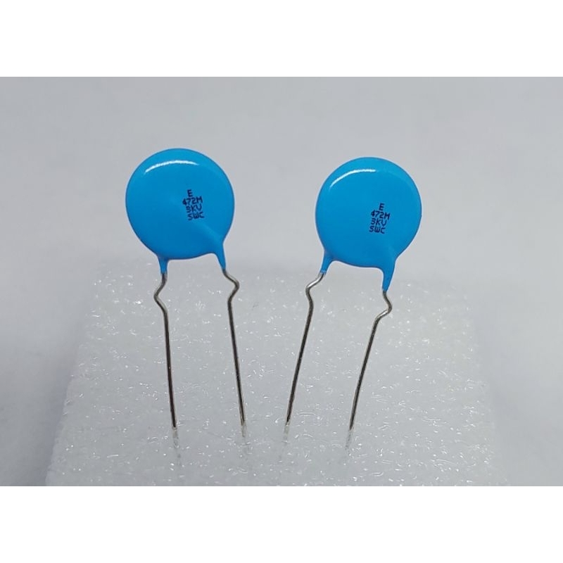 ( 5 ตัว ) 472M 3KV ( 0.0047uF, 4.7nF , 4700pF )เซรามิก คาปาซิเตอร์ Ceramic Capacitor เส้นผ่าศูนย์กลา