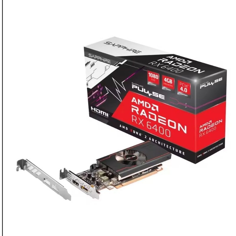 VGA SAPPHIRE PULSE AMD RADEON RX 6400 - 4GB GDDR6 มือสองสภาพใหม่