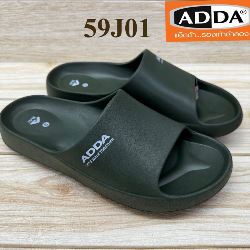 ADDA 59J01 รองเท้าแตะสวม แอ๊ดด้า size7-10 สวย เบา ใส่สบาย ไม่ลื่น