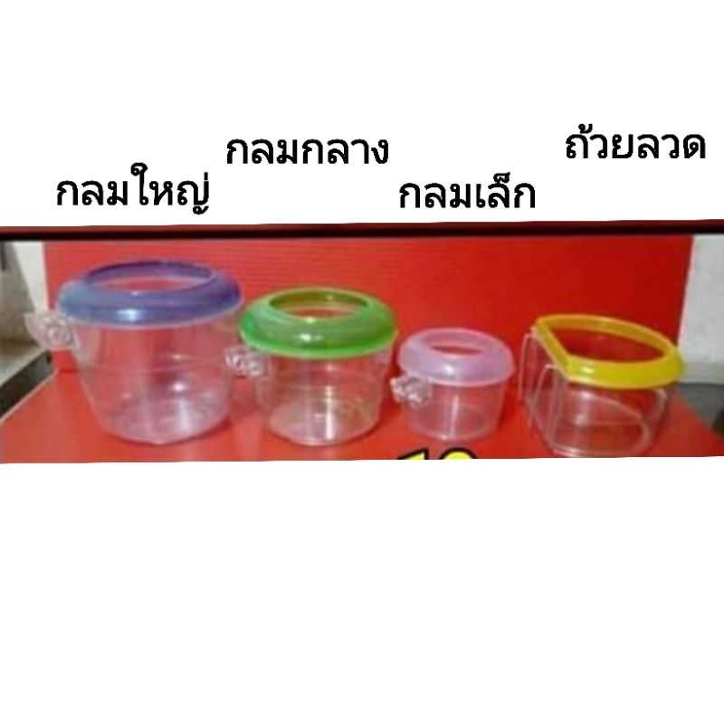 แก้วหูกลมพลาสติก เซต12ใบ