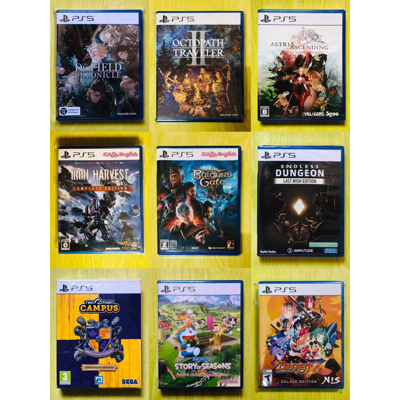 PS5:No’03 [S/S-RPG,Turnbed] Games รวม วางแผน, ปลูกผัก, รถไถ, เกมผจญภัย