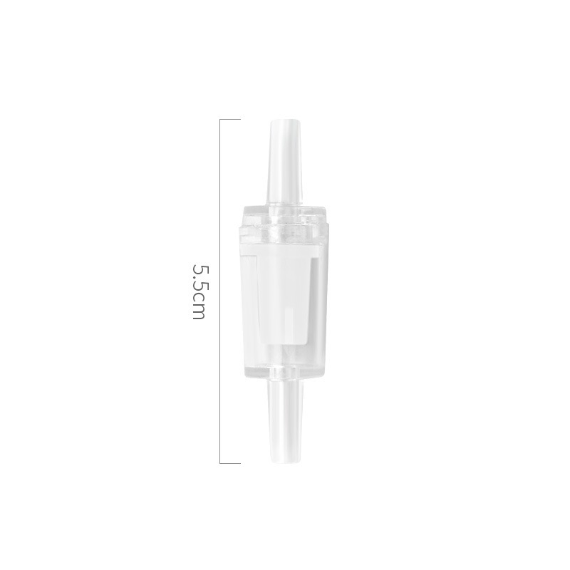 กันน้ำย้อนใส วาล์วขาว สำหรับสายออกซิเจน Co2 อุปกรณ์ไม้น้ำ/ตู้ปลา ขนาด 4 mm