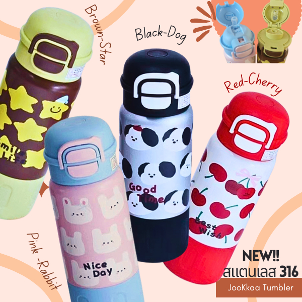 [พร้อมส่ง]กระบอกน้ำเก็บความเย็น พกพา กระติกน้ำไปโรงเรียน เก็บอุณหภูมิสแตนเลส 316 ขวดสูญญากาศใส่ร้อนเย้นได้ ของขวัญ