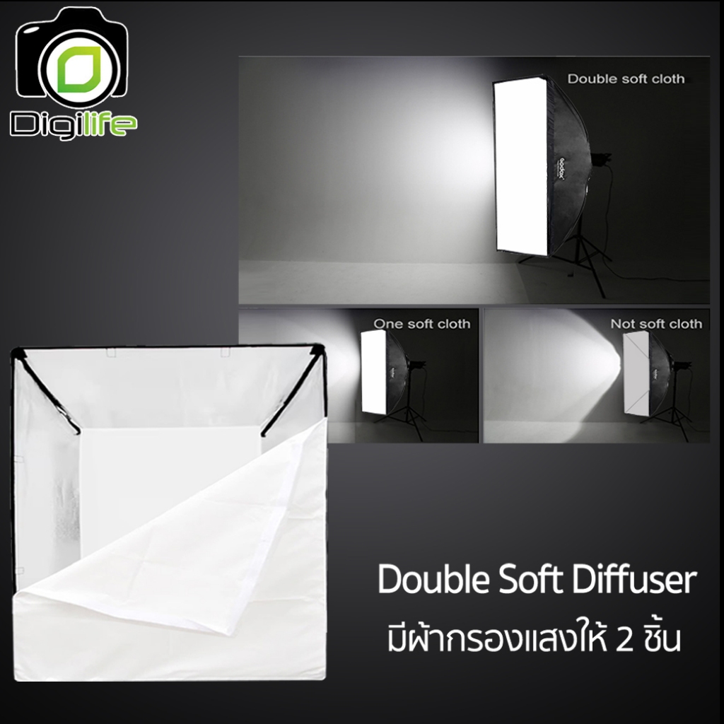 Godox Softbox SB-BW 60*60 cm. Quad Assemble Softbox ( Bowen Mount ) / Digilife Thailand