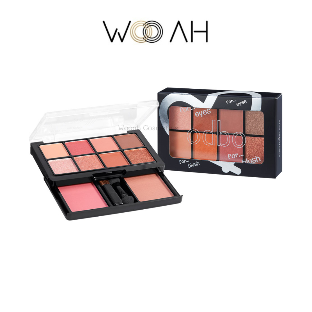 อายแชโดว์ Odbo For Eyes For Blush Eyeshadow & Blush On โอดีบีโอ ฟอร์ อายส์ ฟอร์ บลัช ODS01 ทาตา บลัชออน
