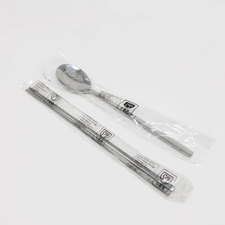 Made in Korea ช้อนตะเกียบเกาหลี Spoon Chopsticks ช้อนแสตนเลส 젓가락 ตะเกียบเกาหลีของแท้