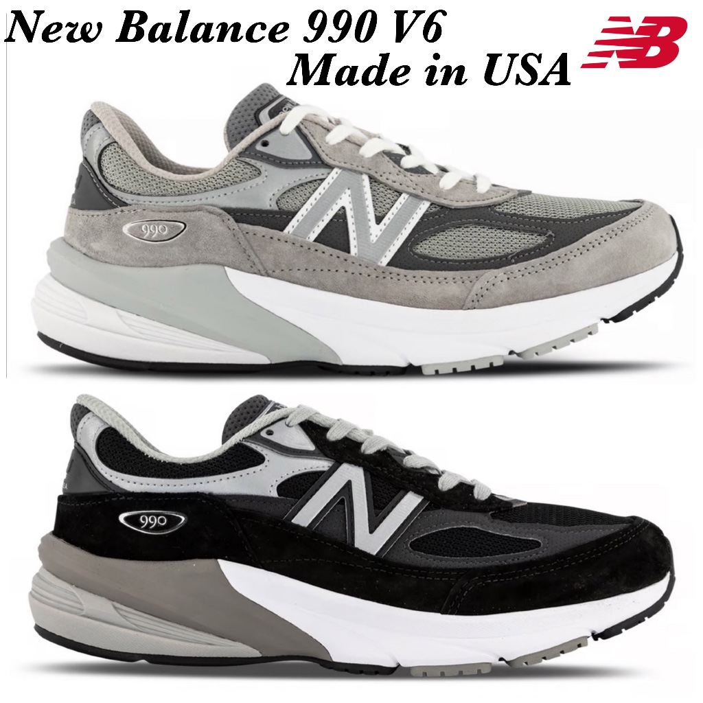 🇺🇸New Balance 990v6 Made in USA Cream/Black/Grey M990SS6/U990TC6/U990KN6/M990CH6/U990KR6/U990JR4/U99