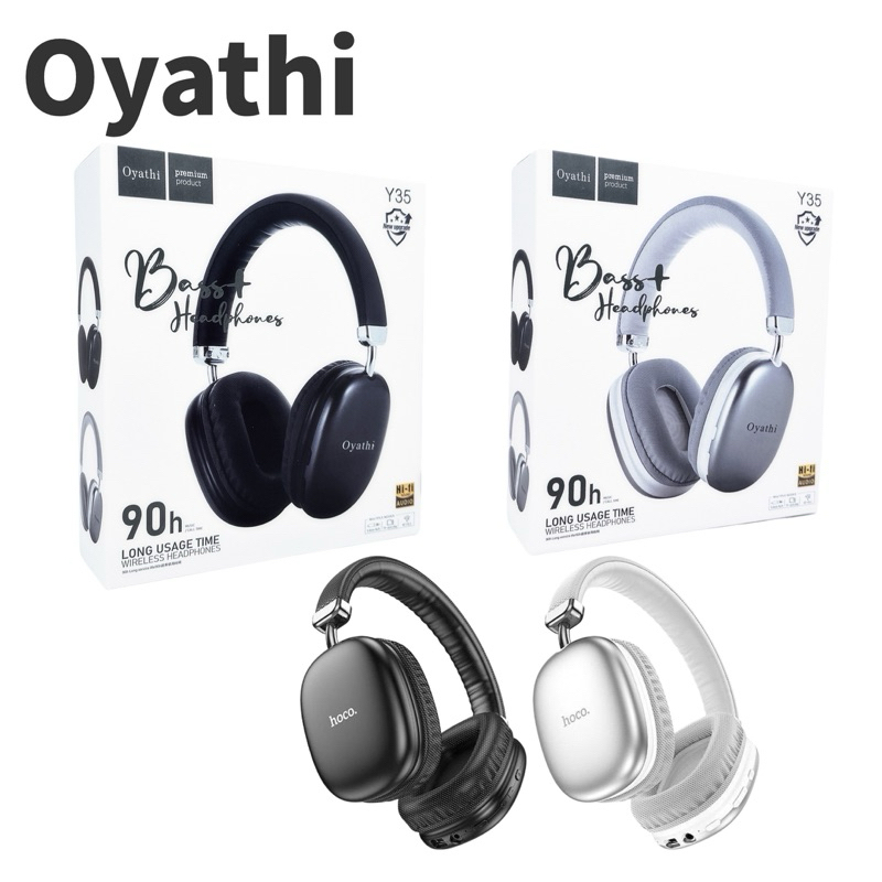 Y35  W35 หูฟัง​บลูทูธ​คไร้สาย​แบบครอบหู​ รองรับ​การเล่นเพลง​ แบตเตอรี่​ทนทาน​ แท้100%