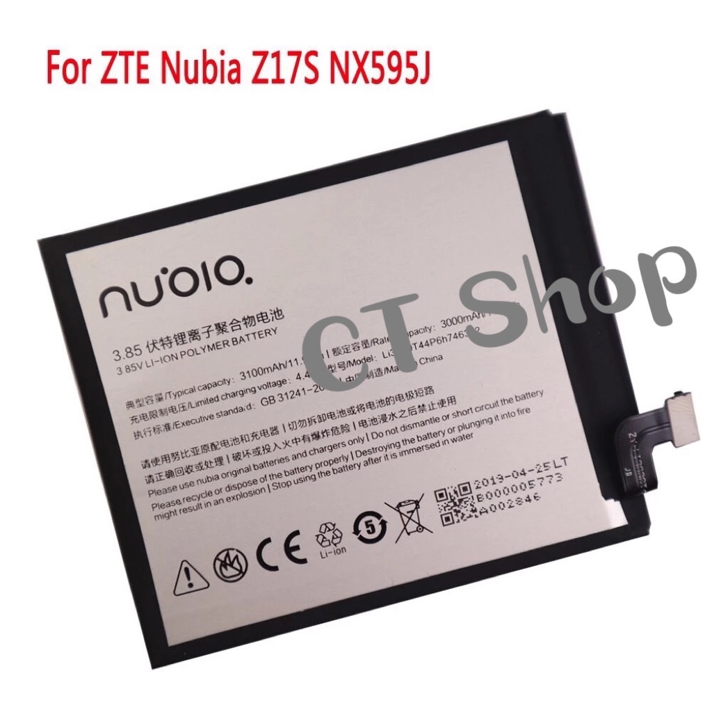 แบตเตอรี่ ZTE Nubia Z17S NX595J Li3930T44P6h746342 3000mAh Battery for ZTE Nubia Z17S NX595J 3100mAh