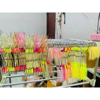 เบ็ดจิ๊กสอดสลิง JP JADESADA Jigging Hook JP งานทำมือ NO.1/0-3/0 และ NO.14-18