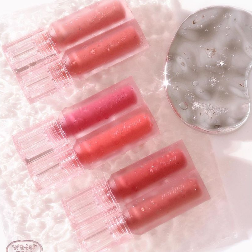 กดในไลฟ์ลด𝟭𝟱𝟬 Water Bare Tint 3.7g ลิปทิ้นท์เนื้อฉ่ำน้ำสุดบางเบา เม็ดสีชัดสดใส ติดทน