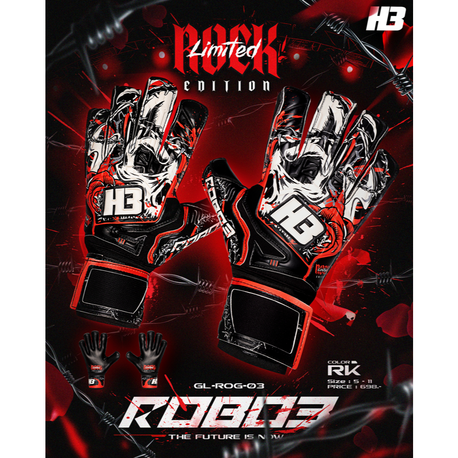 ถุงมือ รุ่น Robo Gen3 สีใหม่ล่าสุด + Limited
