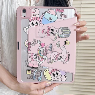 🚀จัดส่งทันที🚀เคสไอแพด Esther Bunny Pro11 2024 Gen12 Air7/6 13 Gen9/8/7 การ์ตูน เคสipad Gen6/5 9.7