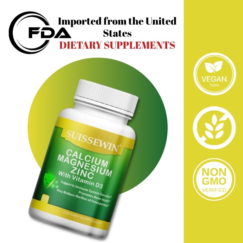 แคลเซียม แมกนีเซียม ซิงค์ 1425 มก. (60 แคปซูล)Calcium Magnesium Zinc 1425 mg