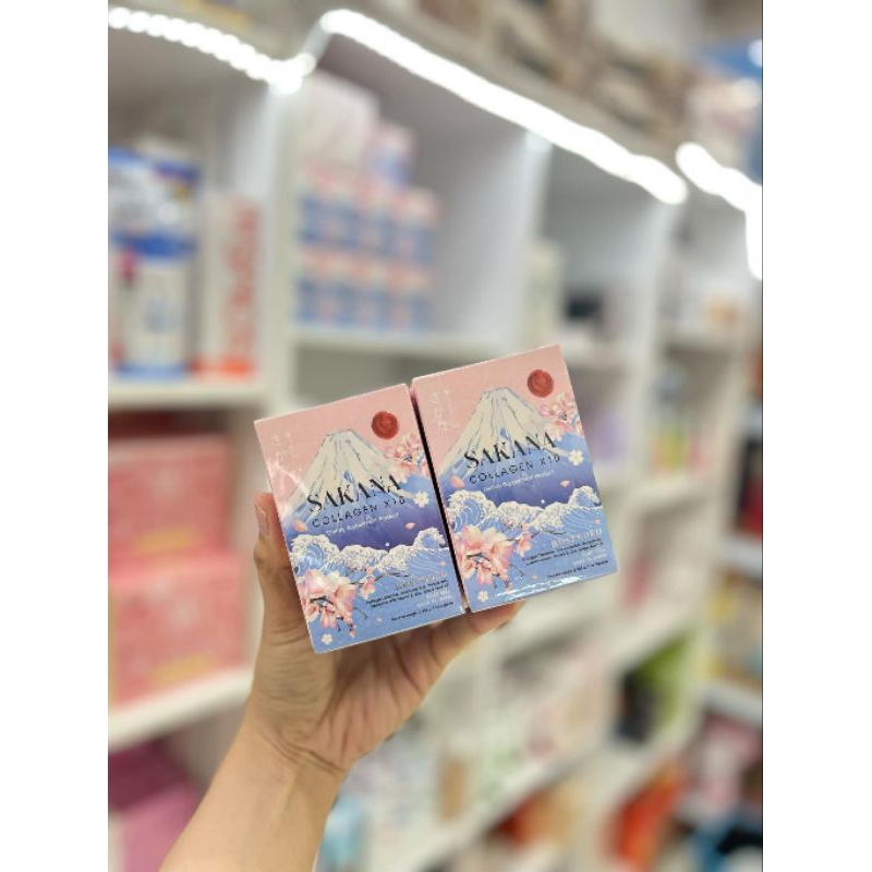 ซาคานะ คอลลาเจน 1แถม1 ( ไม่กรีดบาร์โค๊ด ) พร้อมส่ง ของแท้ 100%