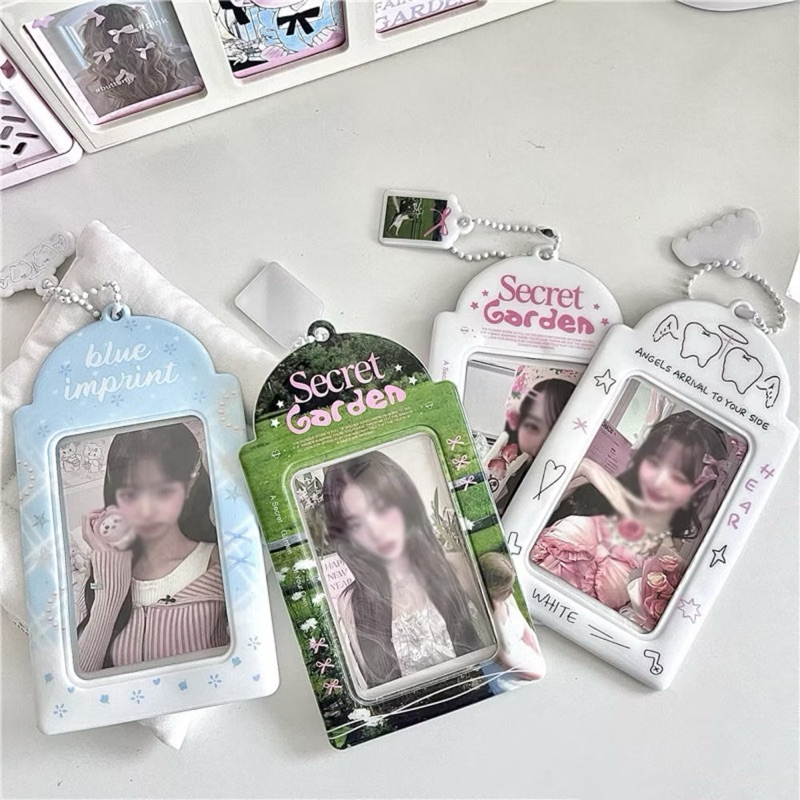 ꒰ พร้อมส่ง ꒱ 〰️🌲เฟรมการ์ดใส่การ์ด3 นิ้ว แถมฟรี✨จี้+โซ่ไข่ปลา