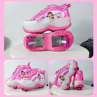 รองเท้าสเก็ตพับล้อได้2ใน1 ไม่มีไฟนะคะ C021