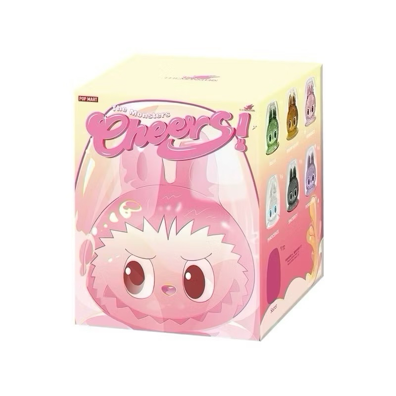 สินค้าพร้อมส่งในไทย แก้วน้ำ POP MART LABUBU THE MONSTERS-CHEERS ! SERIES-Double-walled Glass Blind Box แบบ 1 สุ่่ม