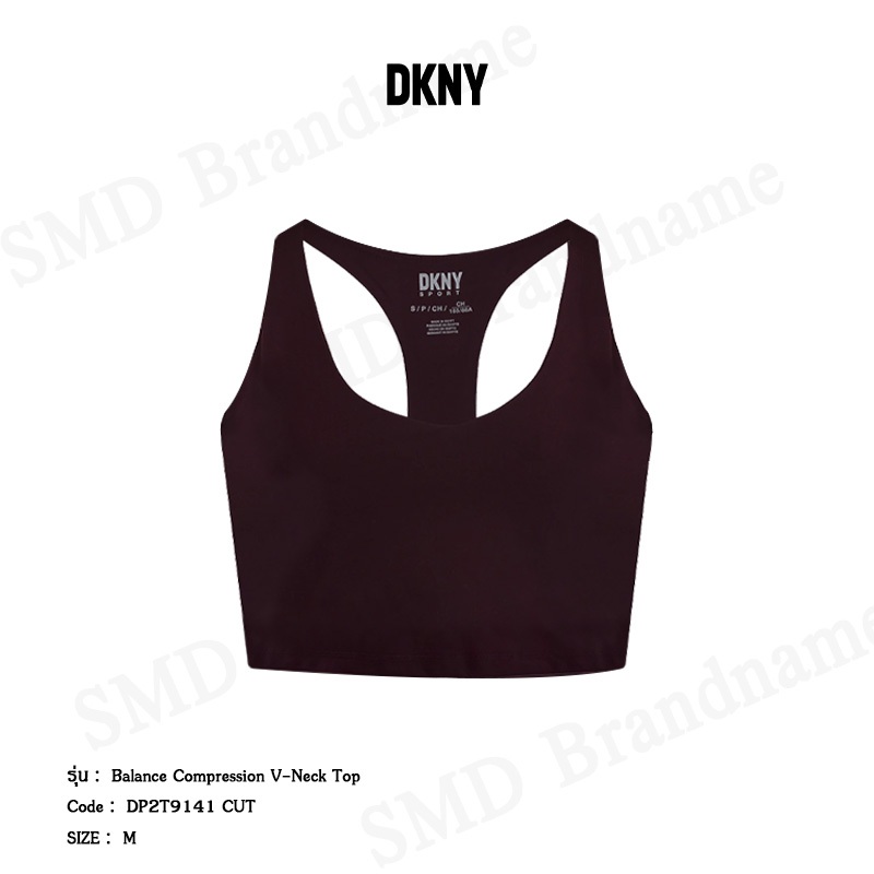DKNY Sport สปอร์ตบรา รุ่น Balance Compression V-Neck Top Code: DP2T9141 CUT