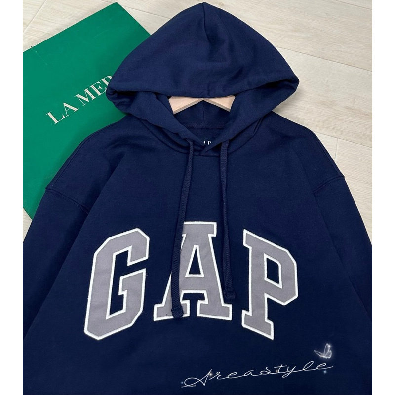 GAP Hoodie Sweatshirt เสื้อแขนยาว ผ้ายืด ทรงใส่หลวมๆ ใส่ได้ทั้งชายและหญิง งานแท้