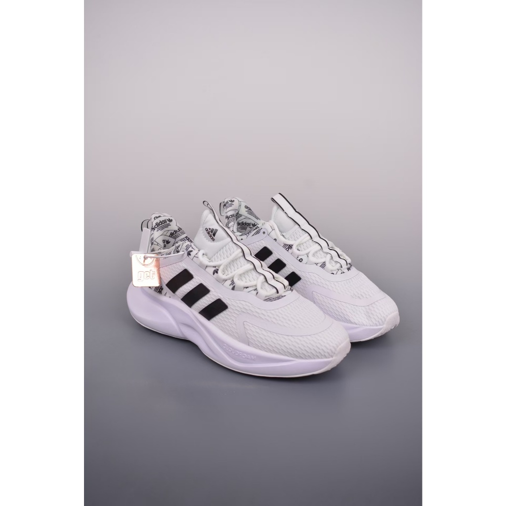 ผลิตภัณฑ์ถ่ายจริง adidas ALPHABOOST V1 Sustainable รองเท้าวิ่งสบาย ๆ เทรนด์ต่ำ HP6155DX