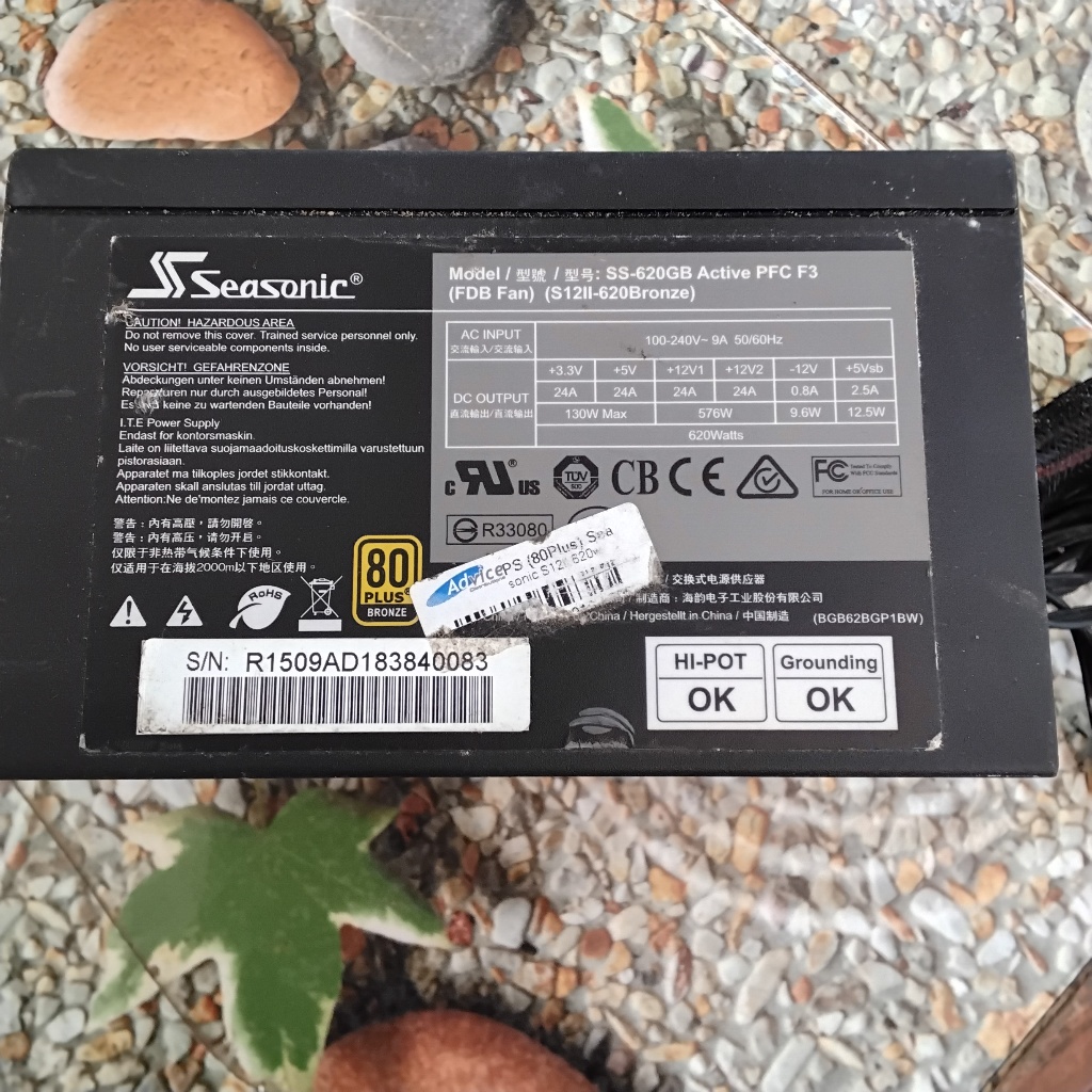 Seasonic SS 620w 80 Plus Bronze