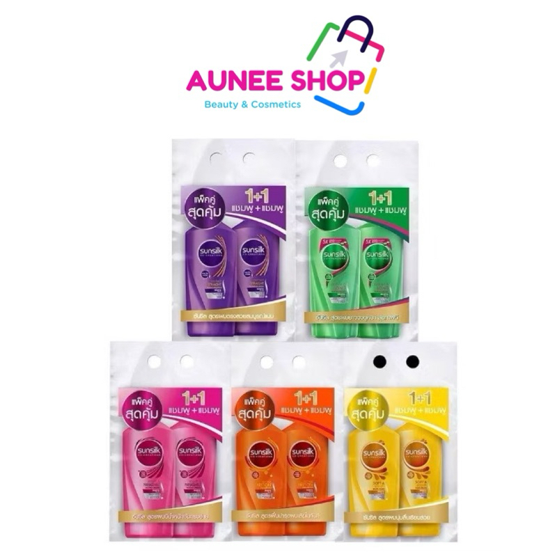 ส่งฟรี/มีไลฟ์ ลด50%‼️แชมพูซันซิล Sunsilk Co-creation  แพ็คคู่  ขนาด 350 มล.