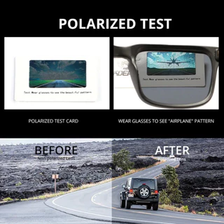 KDEAM BLACK แว่นกันแดด Polarized ป้องกัน UV400 สำหรับการเดินทาง ขับรถ และกิจกรรมกลางแจ้ง จัดส่งไทย