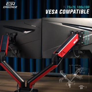 ERGONOZ แขนจับจอ ขาตั้งจอคอมพิวเตอร์ Monitor Arm รุ่น CORE สำหรับหน้าจอ 17 - 32 นิ้ว