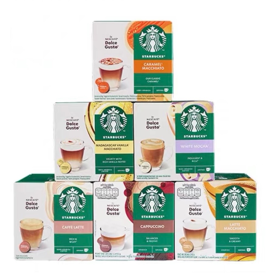 Lot ใหม่ กาแฟแคปซูล STARBUCKS Coffee Capsule for Dolce Gusto12 cpsules  สตาร์บัคส์ เนสกาแฟ ดอลเช่ กุสโต้