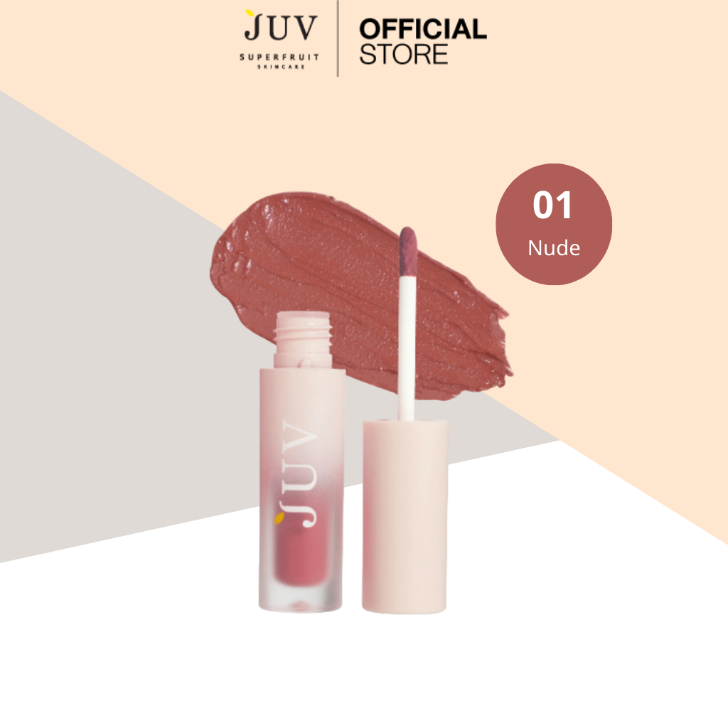 [EXP : 07/2025]JUV Berry Glowy Matte Tint 01 Nude 3 g.