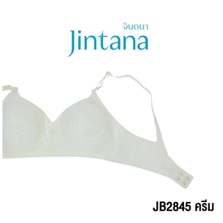 Jintana เสื้อชั้นใน จินตนา รุ่น Basic รหัส JB2845 (ไม่มีโครง) สีขาว เสื้อในเก็บกระชับ ใส่สบาย เสื้อในลูกไม้