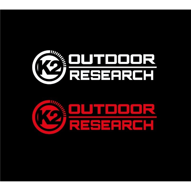สติ๊กเกอร์สายแคมป์ K2 OUTDOOR งานตัดไดรคัทPCVกันน้ำ