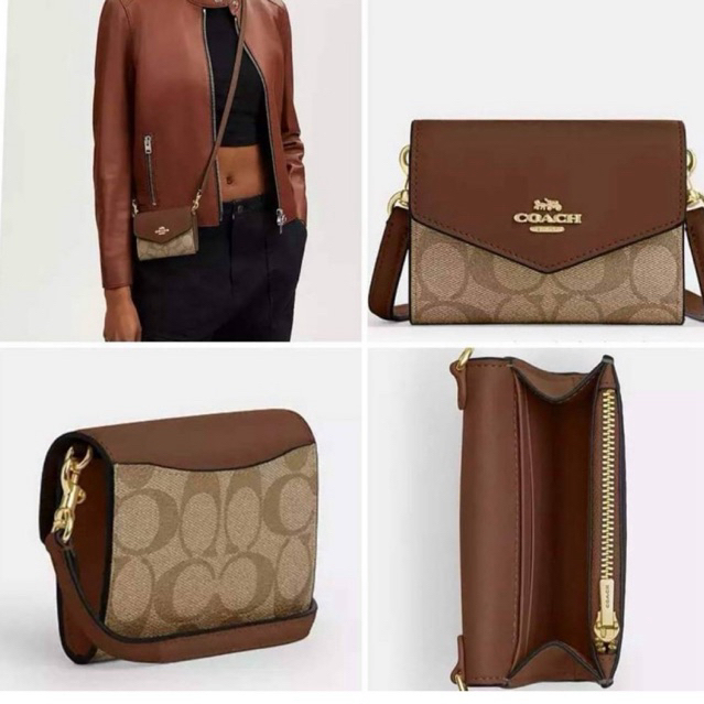 ^_^ ลดเพิ่มทุกวัน:โค้ดคุ้ม Xtra+ส่วนลดร้านค้า^_^พร้อมส่งที่ไทยแท้ 100% COAC H Mini Enve lope Wallet