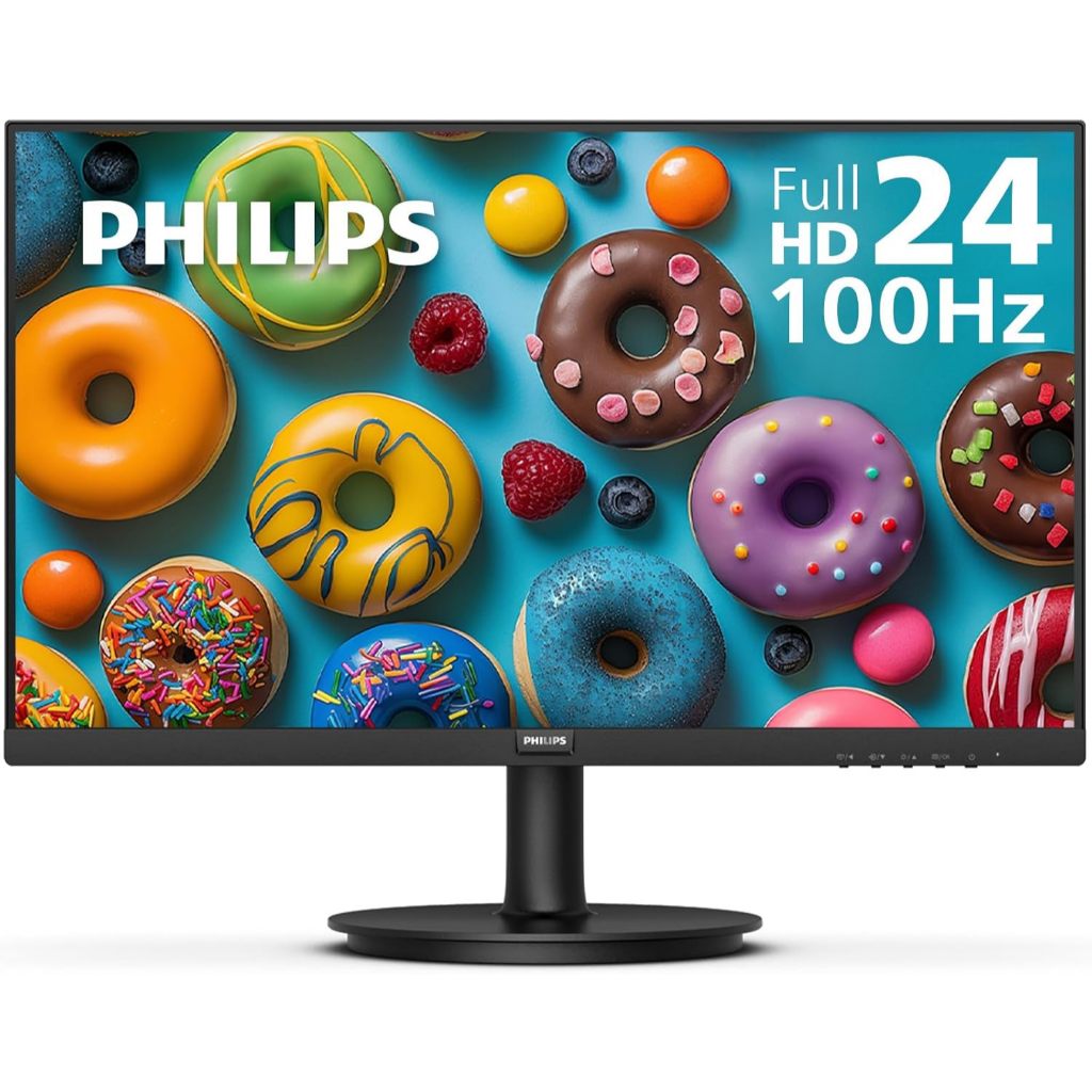 MONITOR (จอมอนิเตอร์) PHILIPS 241V8B/67 - 23.8 INCH IPS FHD 100Hz