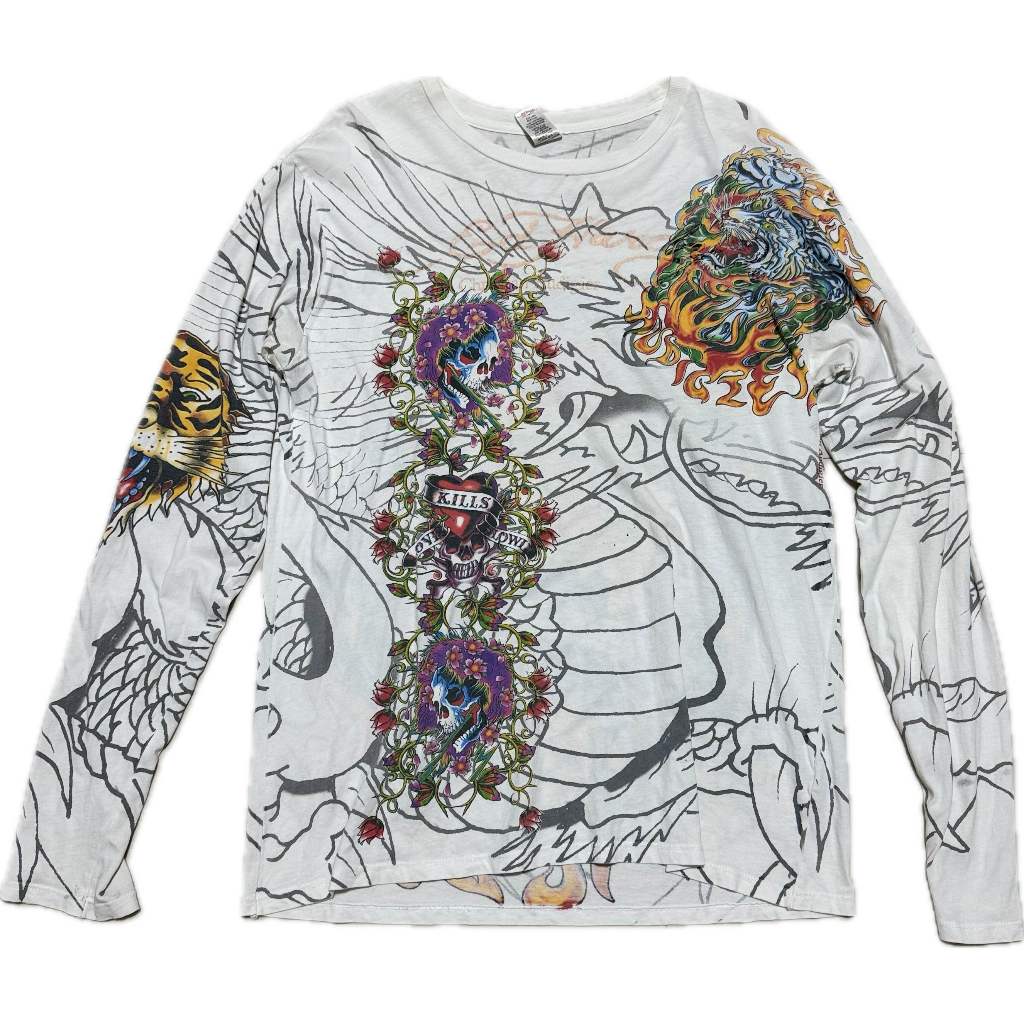 เสื้อแขนยาว Ed Hardy ovp Japanese Tattoo