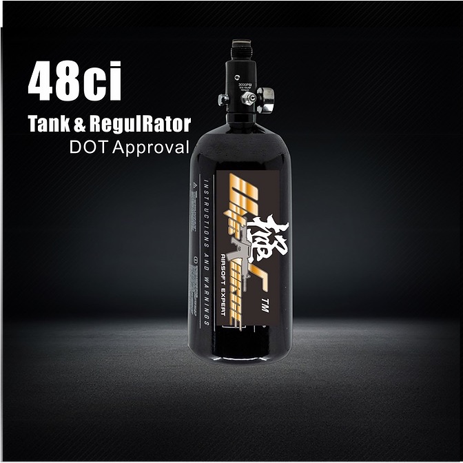 ULTRAFORCE Paintball HPA 48ci 62ci Aluminium Cylinder with Regulator ถังอะลูมิเนียม ULTRAFORCE Paint