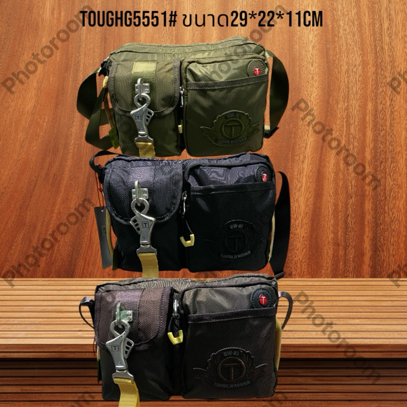 กระเป๋าสะพาย TOUGH warrior งานสวย กันน้ำ ใส่เอกสาร อุปกรณ์การเรียน การทำงาน ผ้าไนล่อน สินค้าในไทย พร้อมส่ง สินค้าขายดี