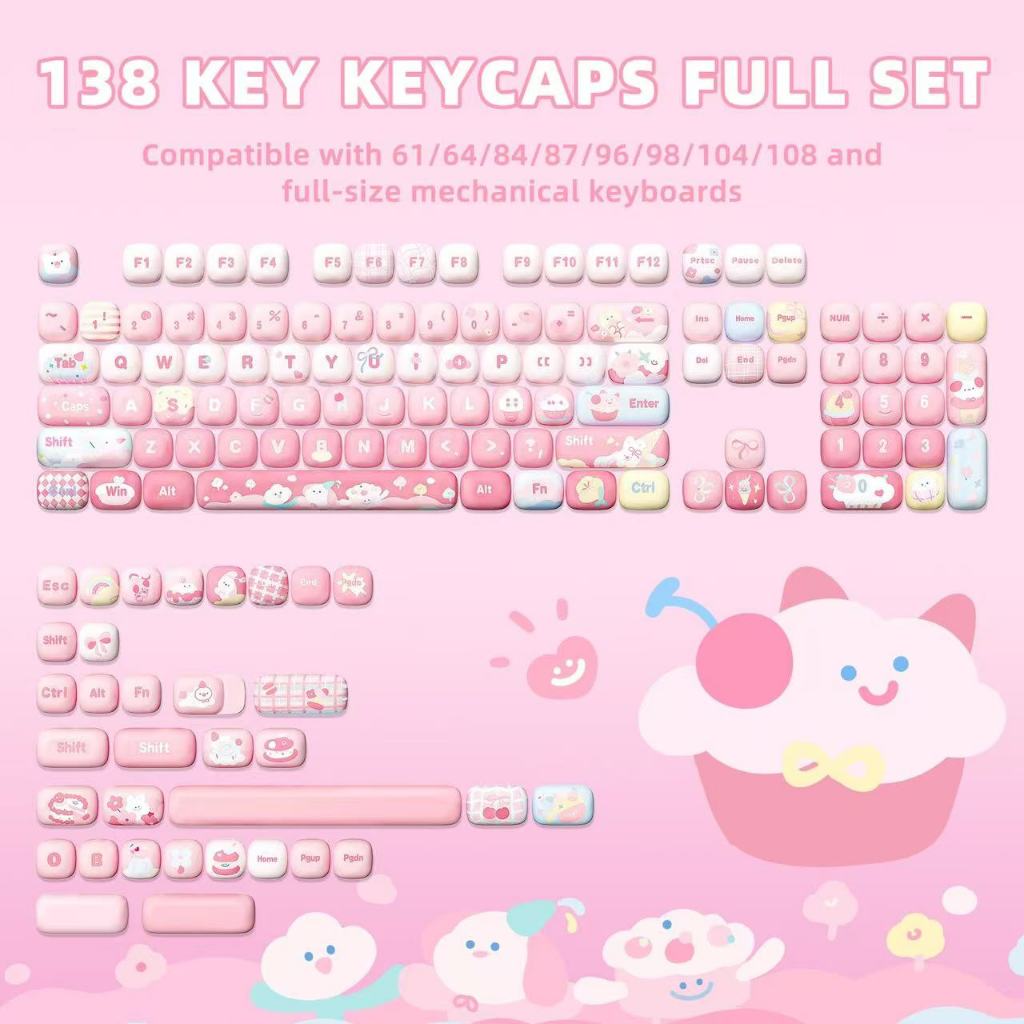 [โค้ดคุ้มลด20%] YUNZII MOG KEYCAP คีย์แคปสุดน่ารัก Ice Cream Doodle keycap คีย์แคป น่ารัก ราคา ถูกที่สุด ดีลบีเคเค แกลเลอรีภาพที่ 6