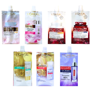 (ซอง) ลอรีอัล รีไวทัลลิฟท์/ไกลโคลิค/ยูวี ครีมซอง L'Oreal Cream (ครีมบำรุงผิวหน้า/กันแดด/เซรั่ม)