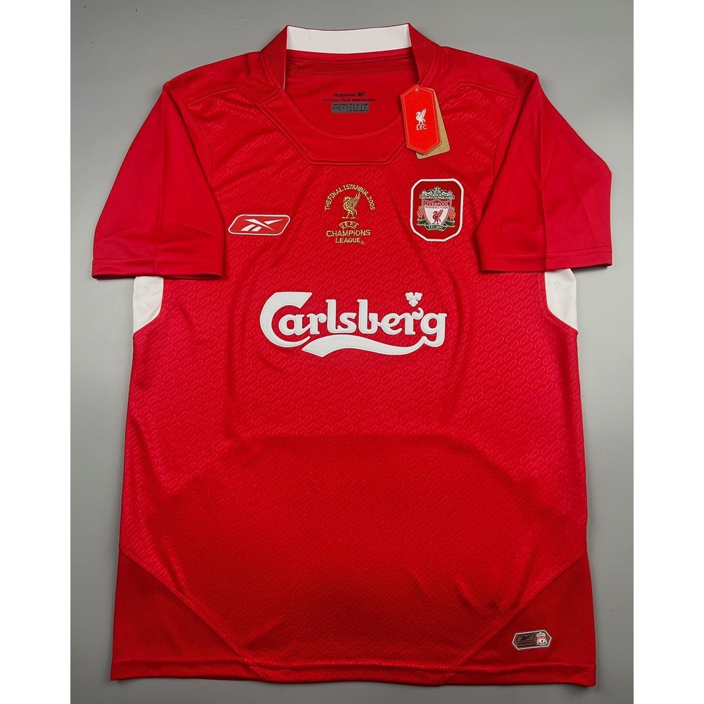 เสื้อบอล ย้อนยุค ลิเว่อพูล เหย้า 2005 Retro Home Final Istanbul สินค้าอยู่ไทย พร้อมส่ง