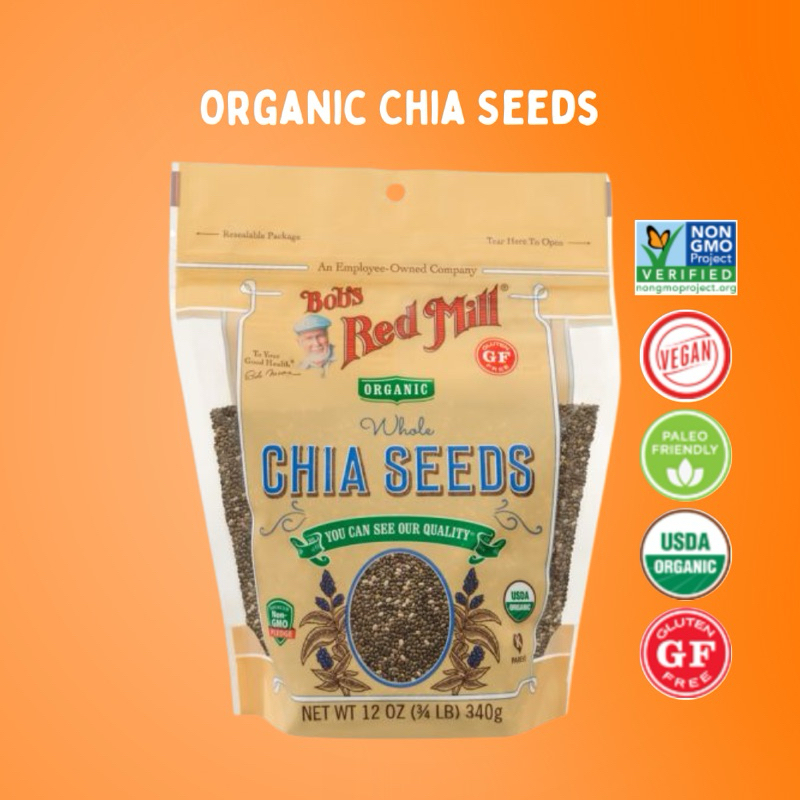 Bob's Red Mill Organic Chia Seeds | เมล็ดเชีย ออร์แกนิค  340g | Sunshine Market