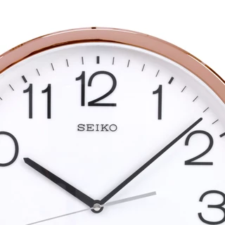 SEIKO CLOCKS นาฬิกาแขวน รุ่น PDA014F ขนาด 12.2 นิ้ว เดินเรียบ สีโรสโกลด์