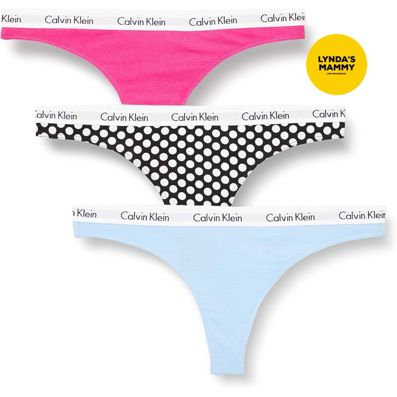 พร้อมส่ง C5 Size L กางเกงใน CK แท้ Calvin Klein carousel thong pack 3